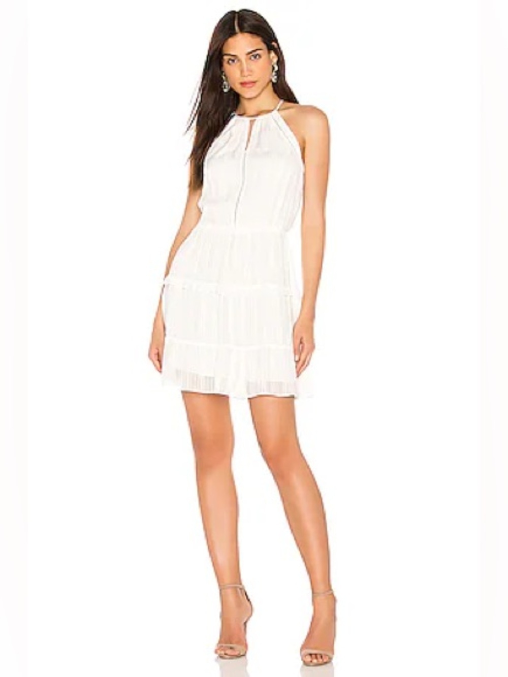 Parker White Tiered Dress Resort Poolside Vacation Summer sundress Lightweight